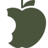 Icone pomme croquée